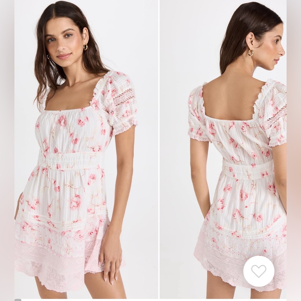 LoveShackFancy Lilium Dress Cherry Soda XS